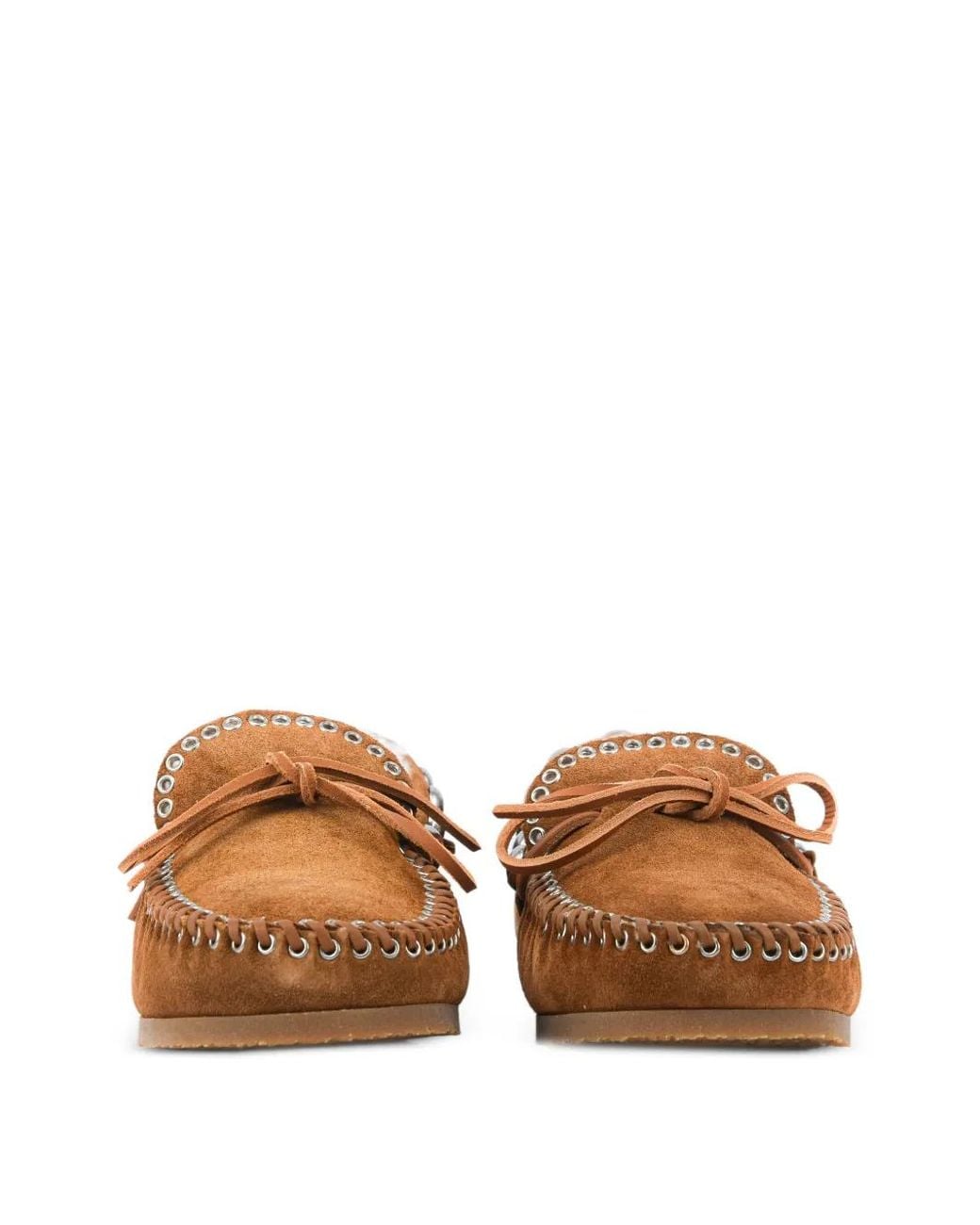 Isabel Marant Brown Shearling-Lined Loafers