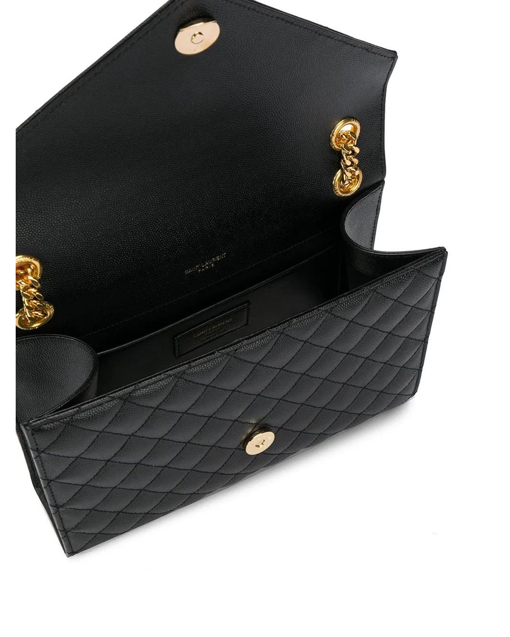 Saint Laurent Black Sunset Medium Leather Shoulder Bag