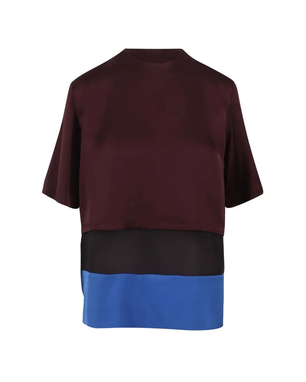 Christian Wijnants Red Tuno Colour-Block Blouse