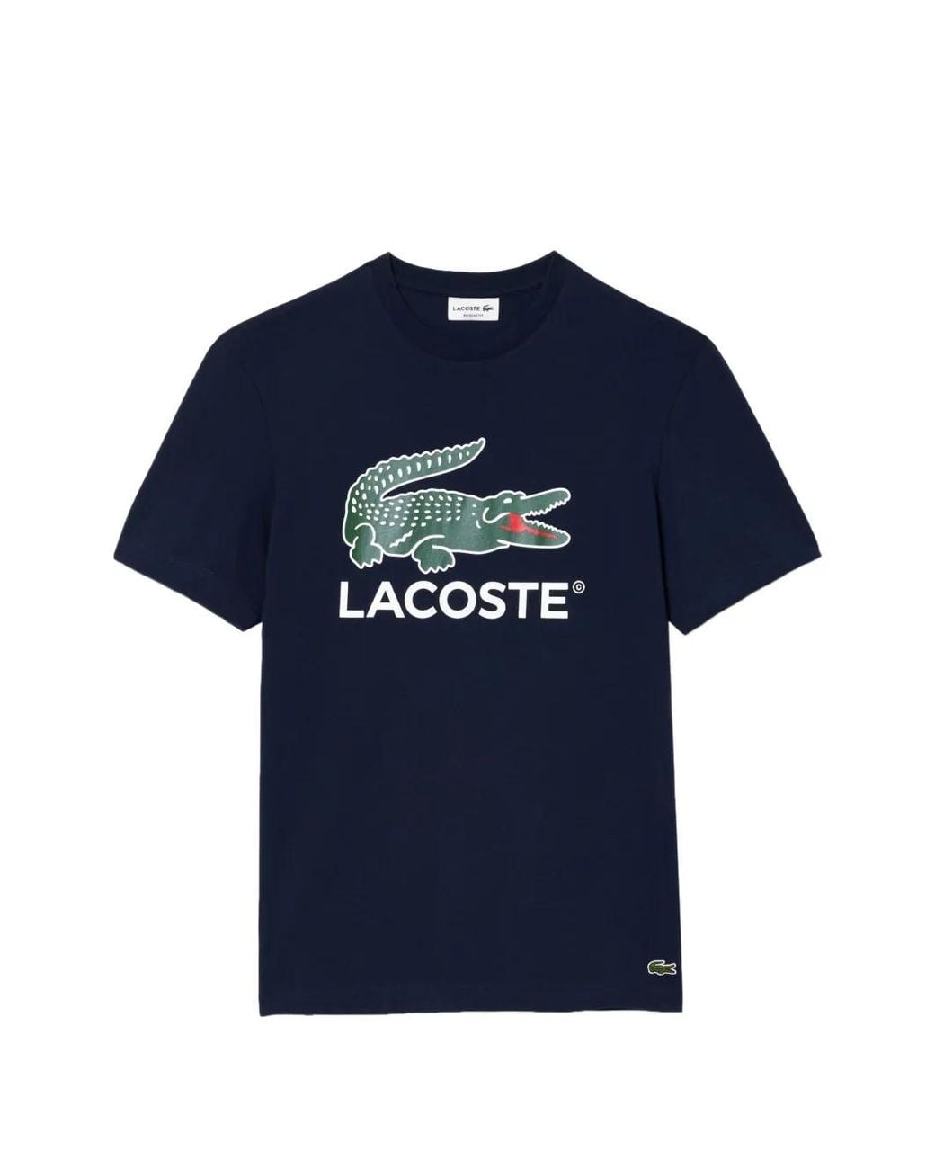 Lacoste Blue Logo-Print T-Shirt for men