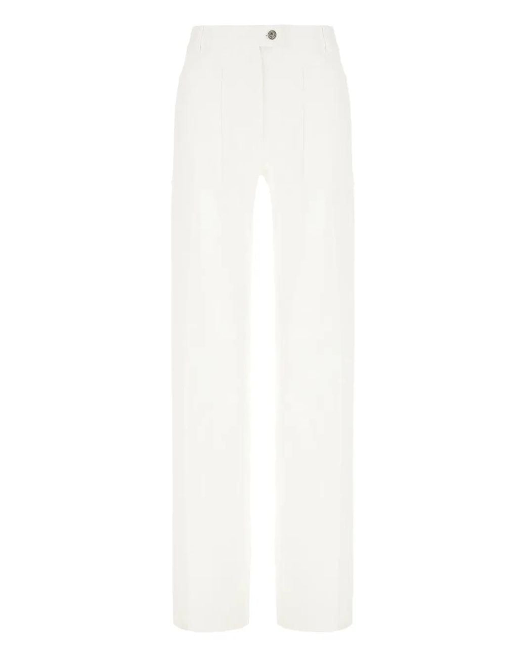 Ferragamo White Five Pocket Trousers