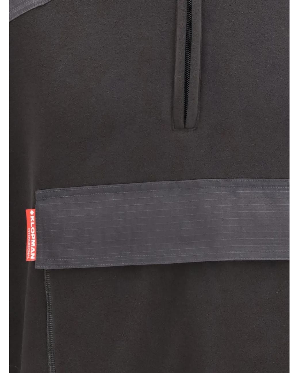 GR10K Gray Replicated 55000 Half-Zip Panelled Sweater for men