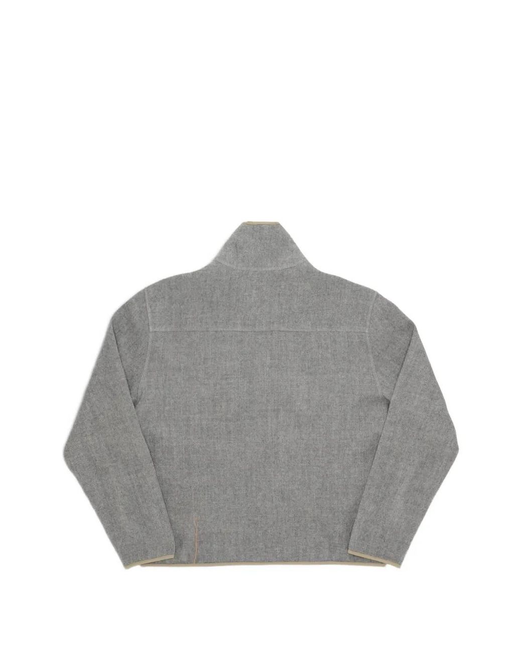 Fortela Gray K13 Brushed-Wool Zip-Up Jacket for men