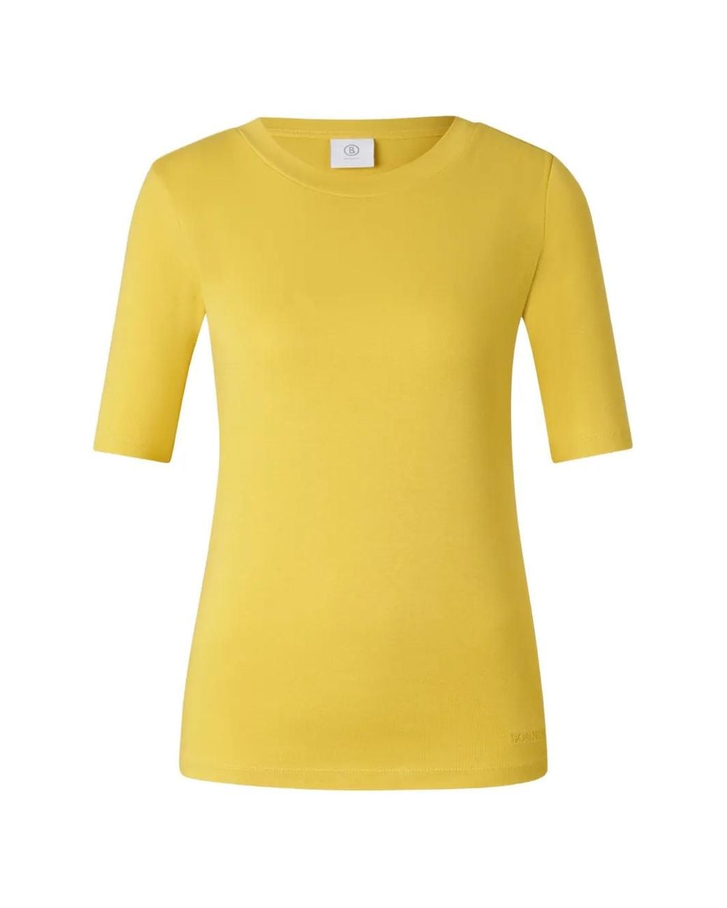 Bogner Yellow Nikini Logo-Stitch T-Shirt