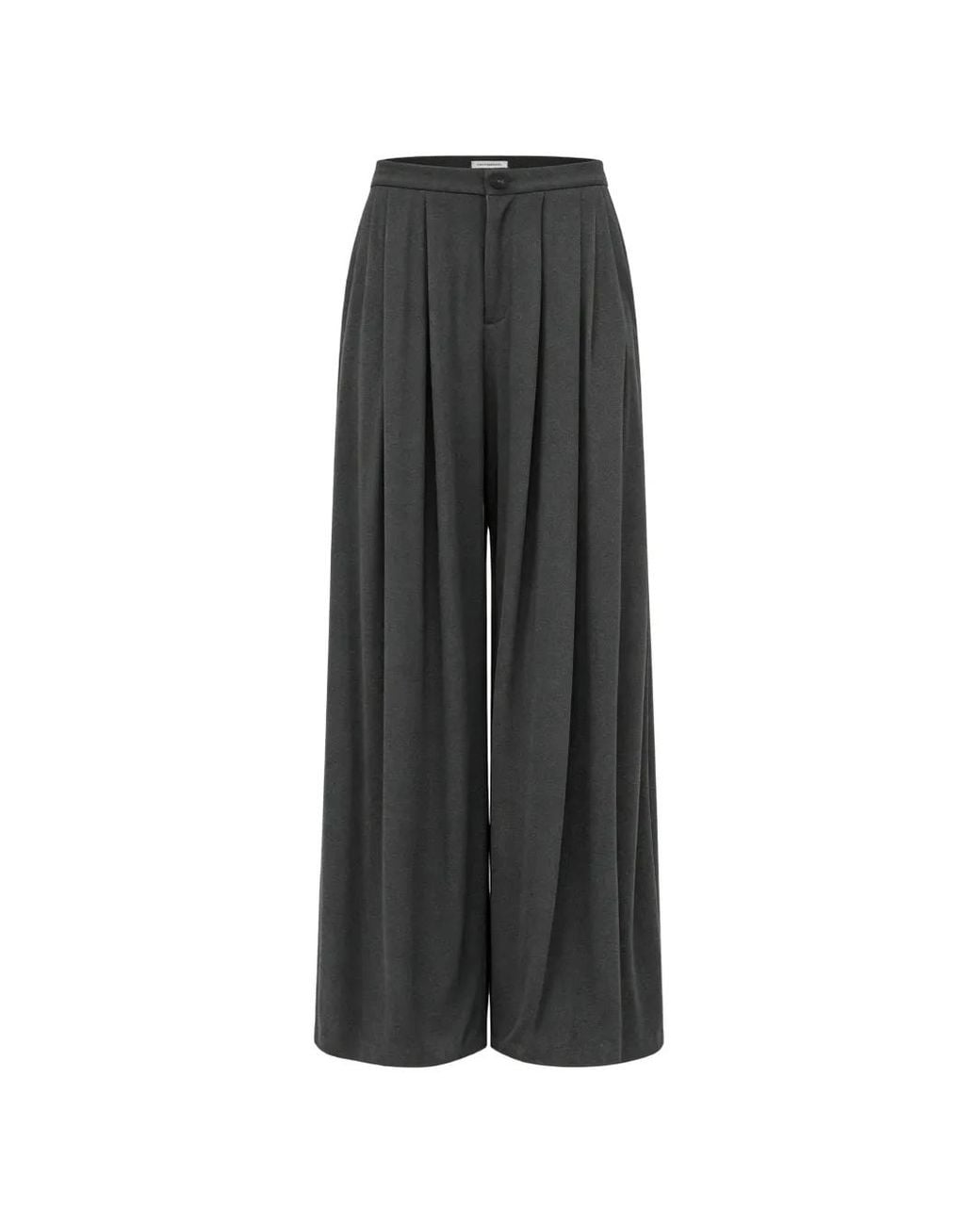 ili node Black Nfift Pleated Wide-Leg Trousers