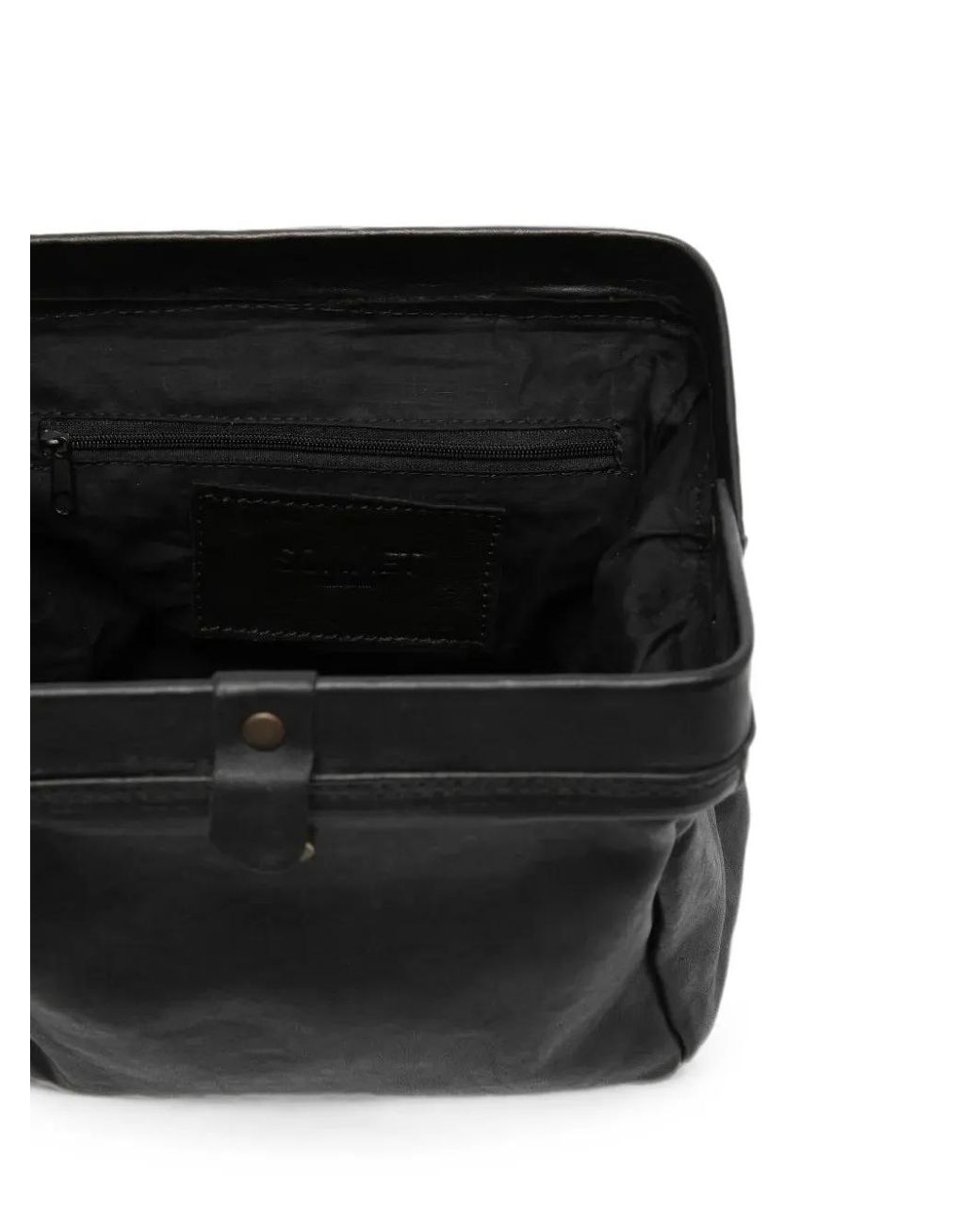 SOMMET Black Luma Leather Shoulder Bag