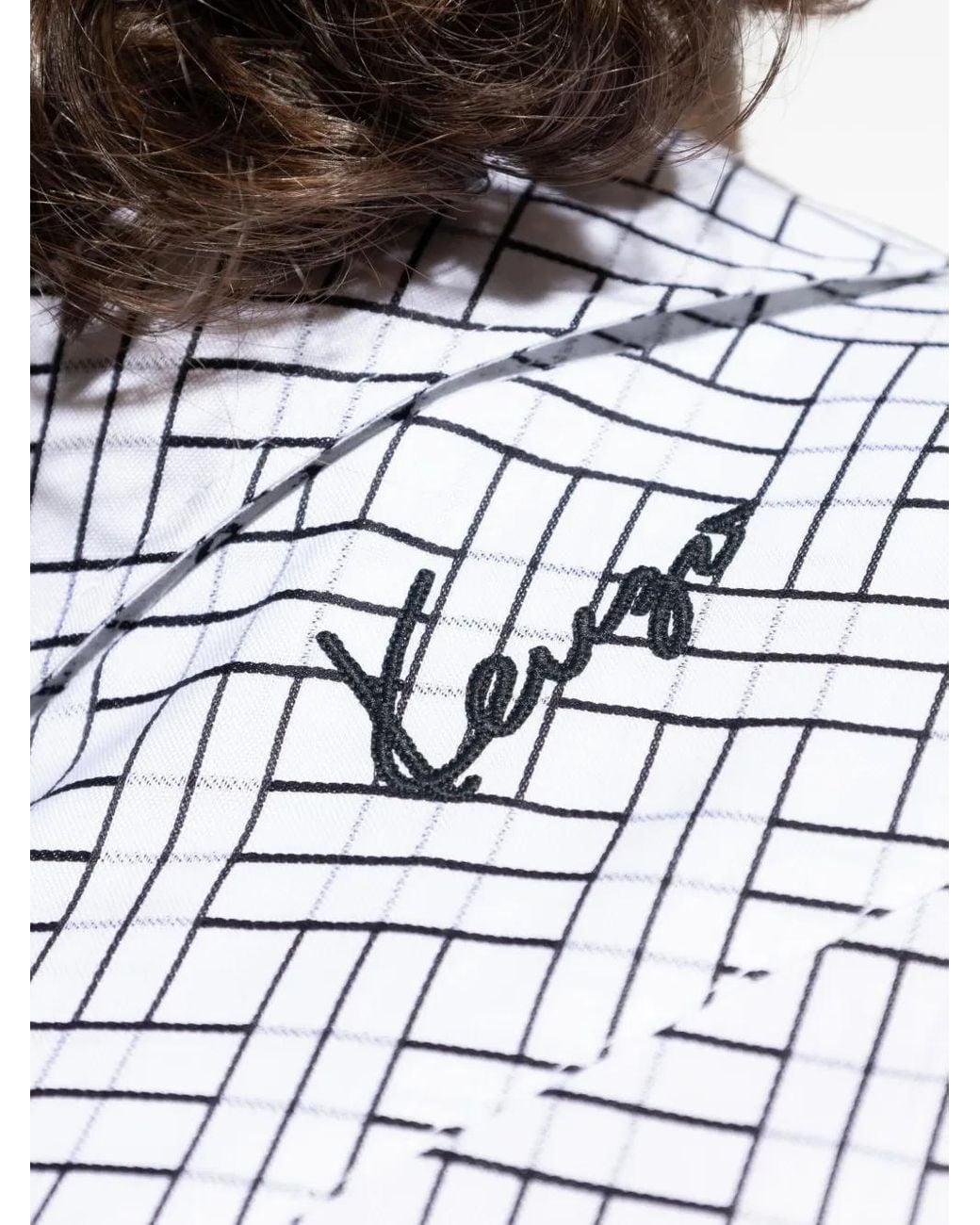 KENZO Geometrisch Gemustertes Hemd in White für Herren