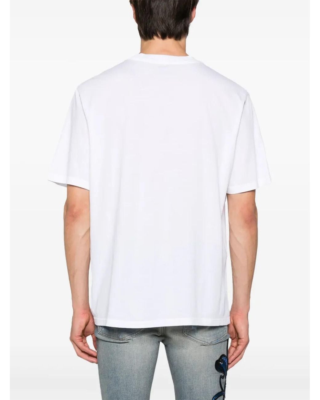 Amiri Blue Poison Snake Cotton T-Shirt for men