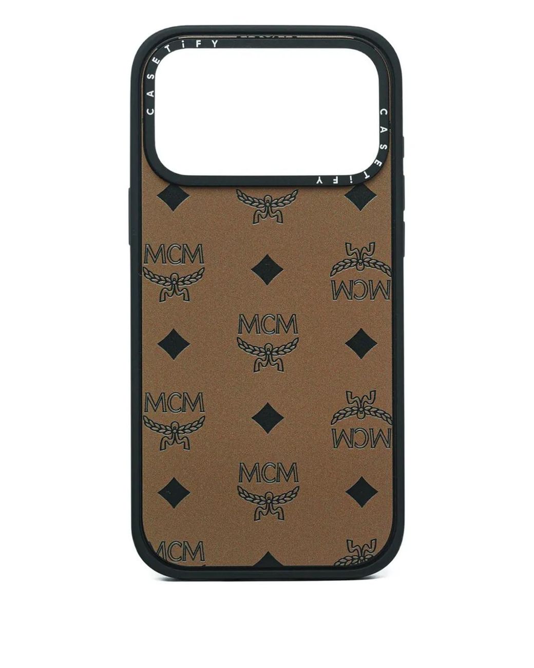 MCM Brown X Casetify Monogram-Pattern Iphone 17 Pro Max Case