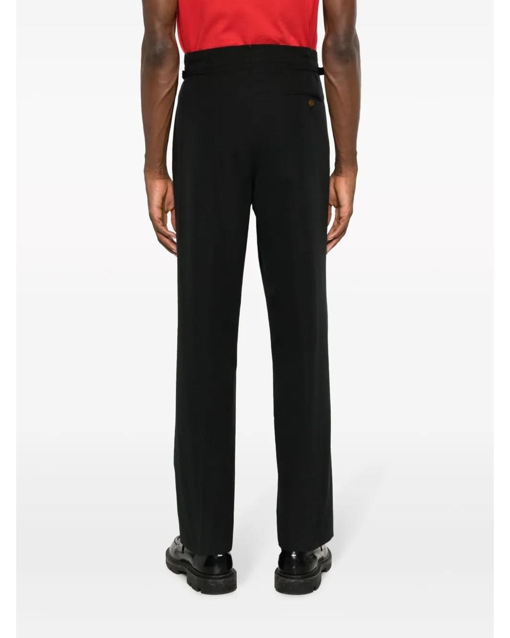 Vivienne Westwood Black Sang Straight-Leg Cotton Trousers for men