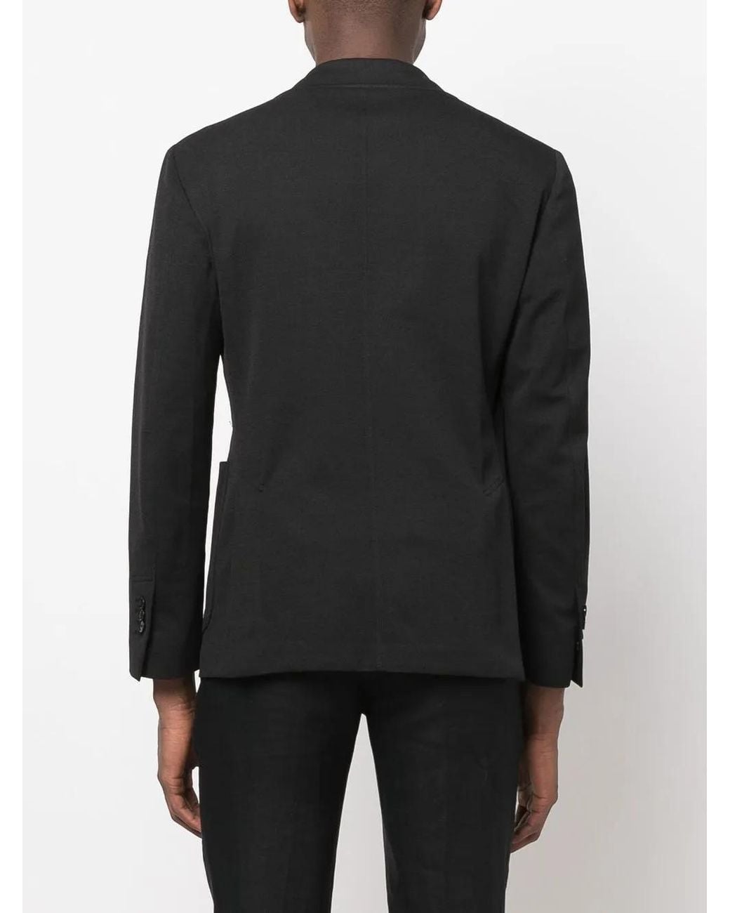 Lardini Black Buttoned-Up Single-Breasted Blazer for men