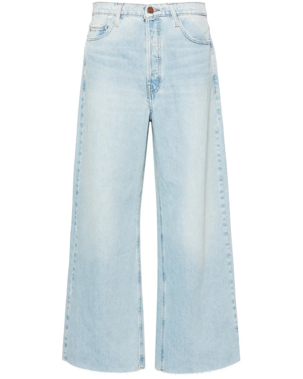 FRAME Blue Le Low Babby Wide Leg Jeans