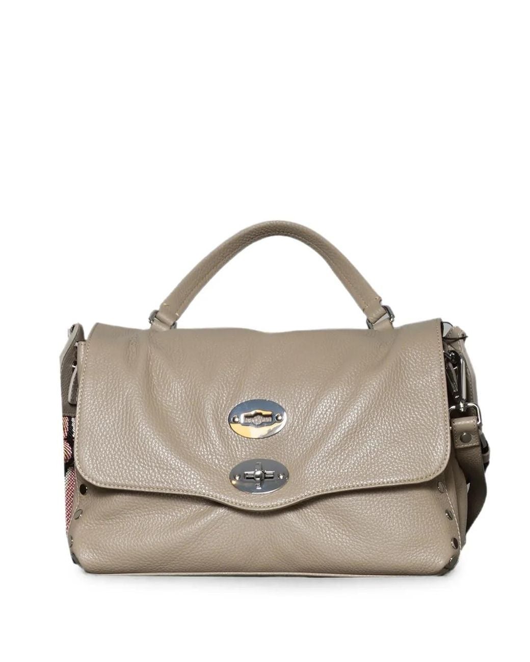 Zanellato Metallic Sac Porté Épaule En Cuir À Détails De Clous