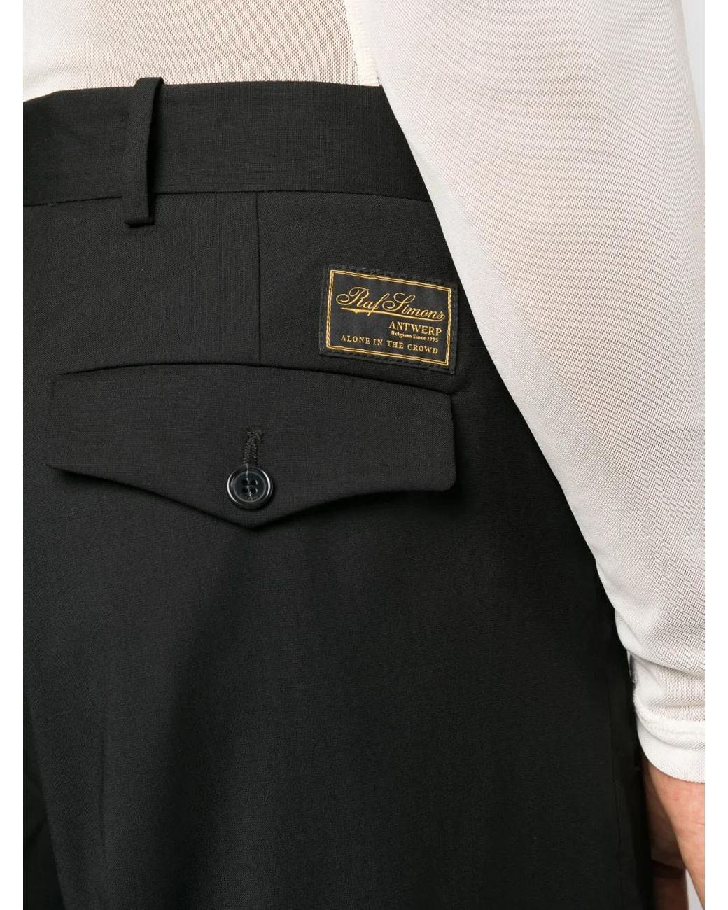 Raf Simons Black Straight-Leg Trousers for men