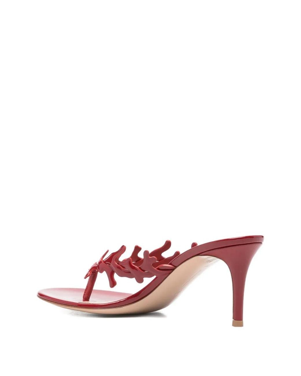 Gianvito Rossi Pink Ocean Patent Leather Sandals
