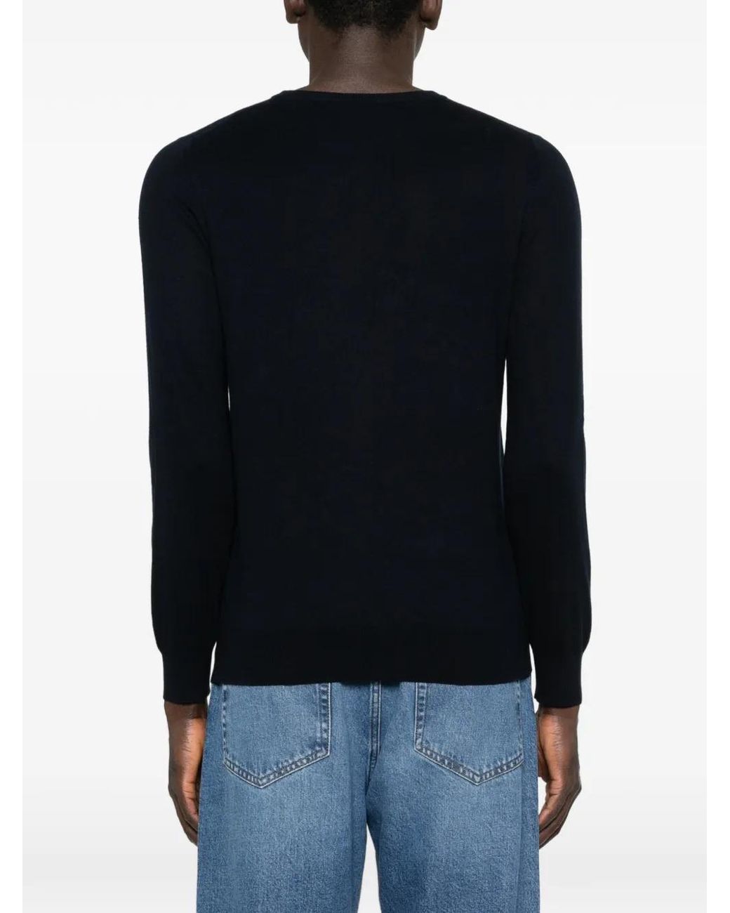 Kangra Blue Crew-Neck Sweater for men