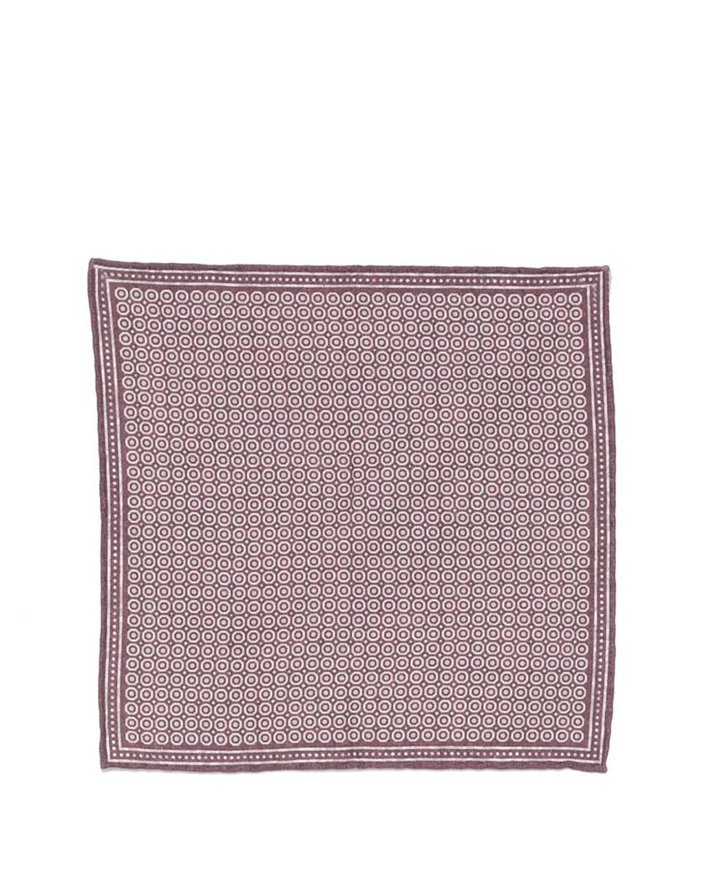 Eleventy Purple Geometric-Print Pocket Square for men