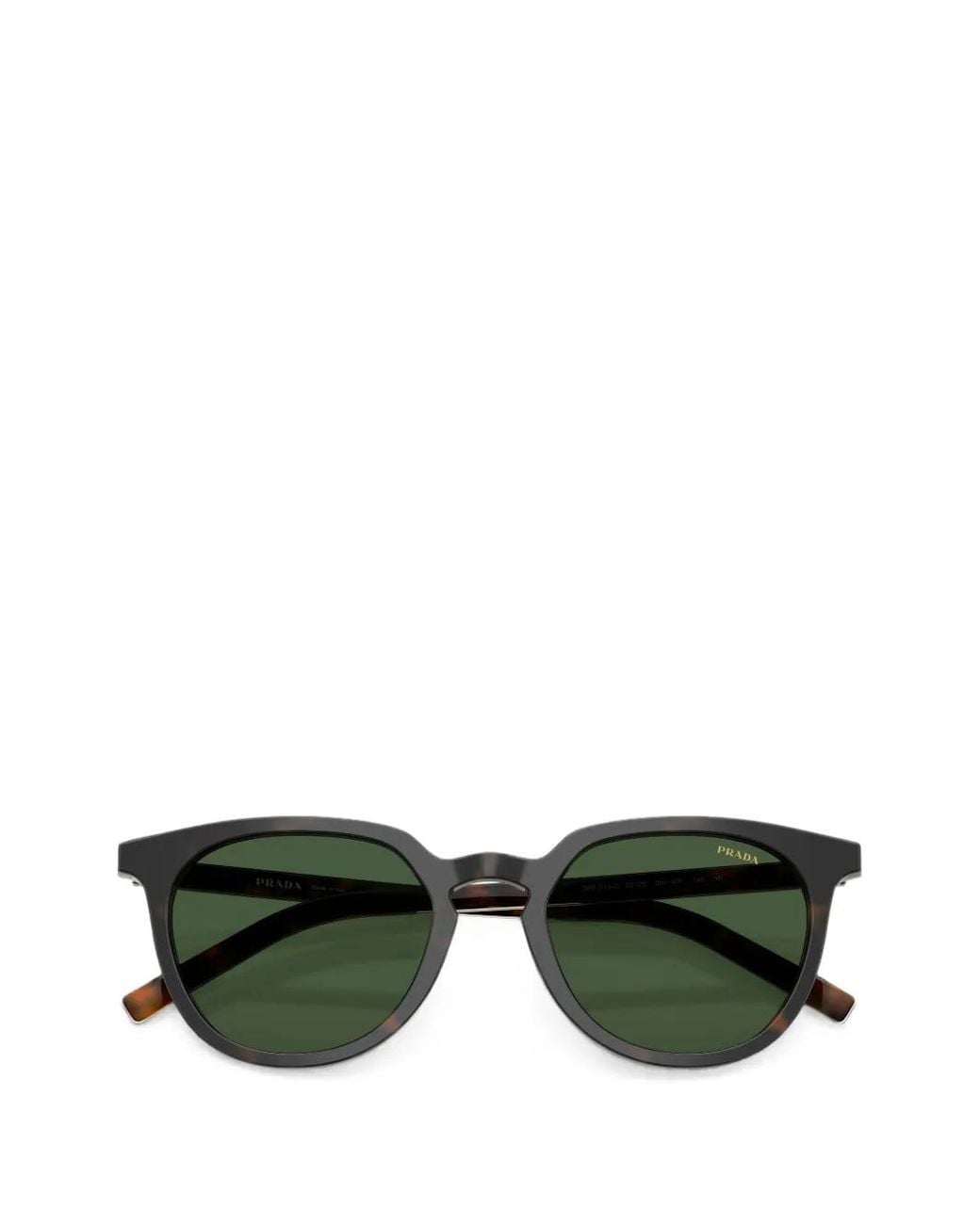Prada Green Tortoiseshell-Effect Phantos-Frame Sunglasses for men