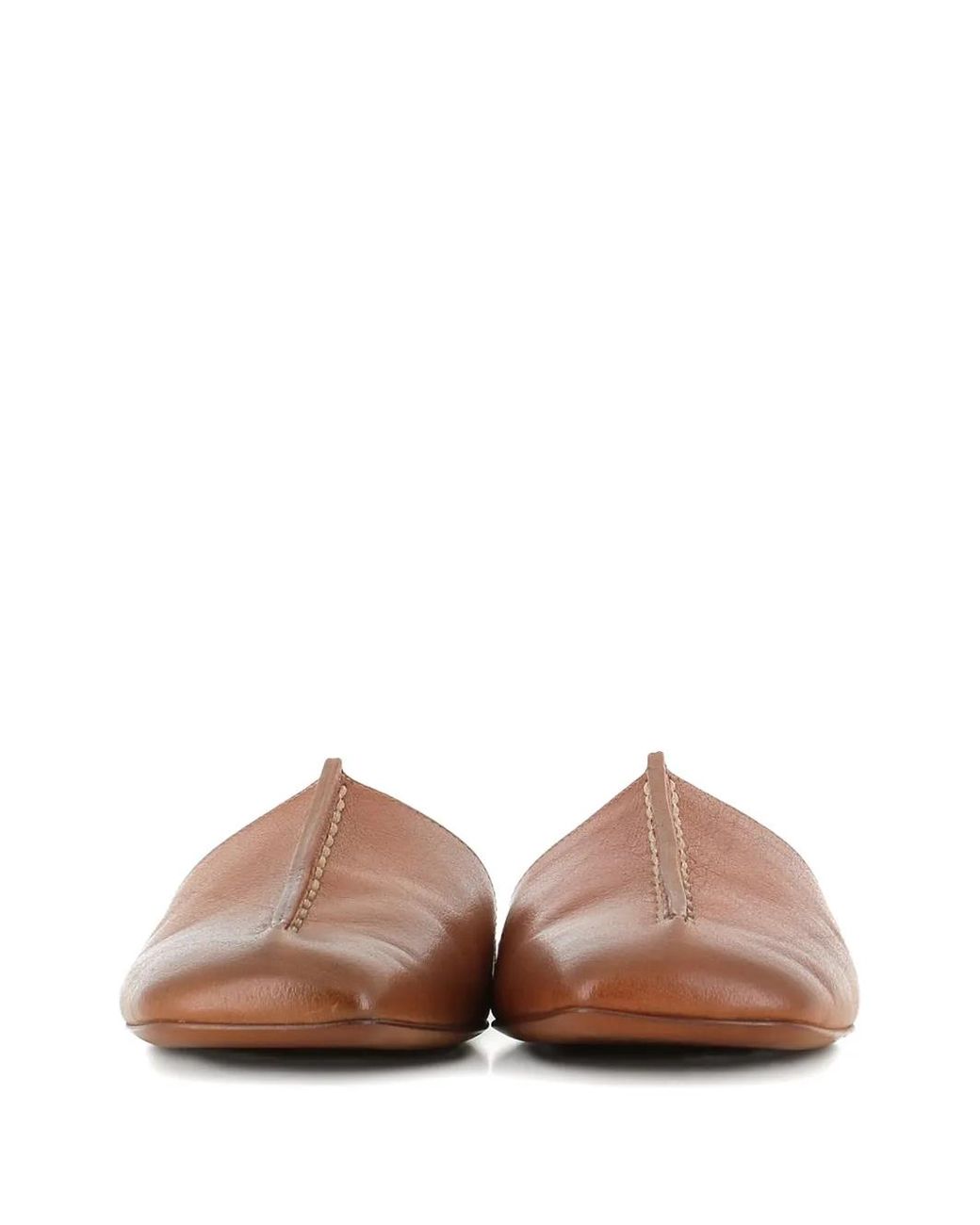 Marsèll Brown Topstitch Mules
