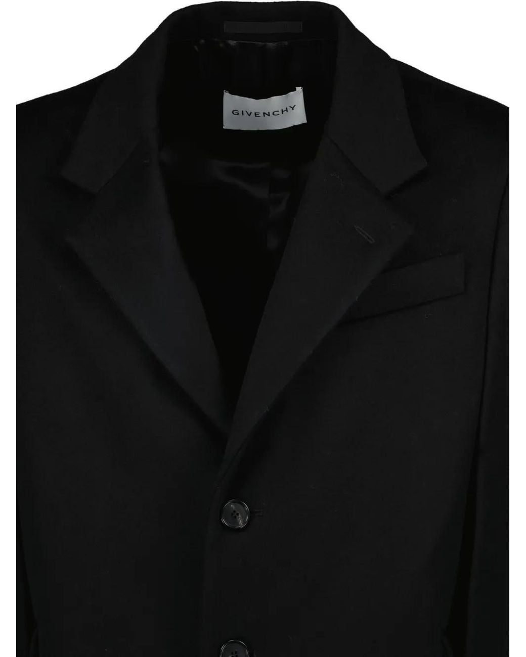 Givenchy Wollen Kasjmier Jas in het Black voor heren