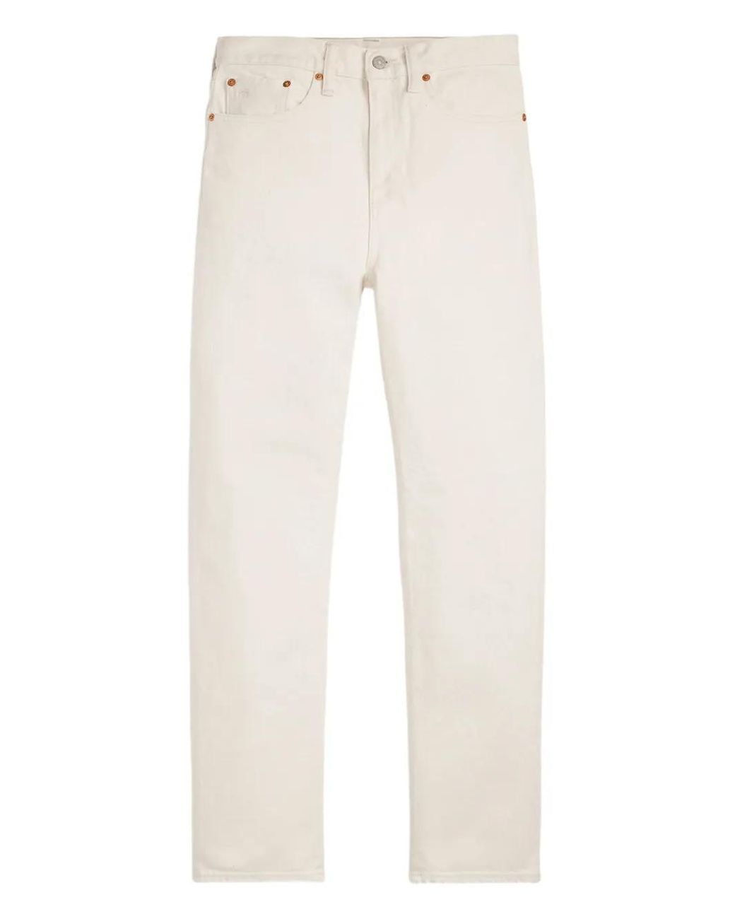 RRL White Cotton Jeans