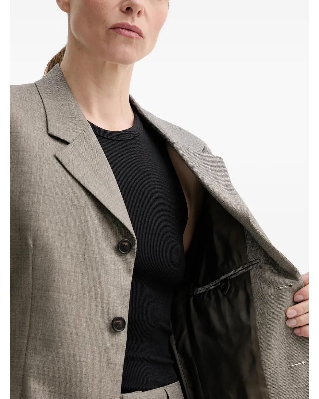 Filippa K Gray Geknöpftes Sakko