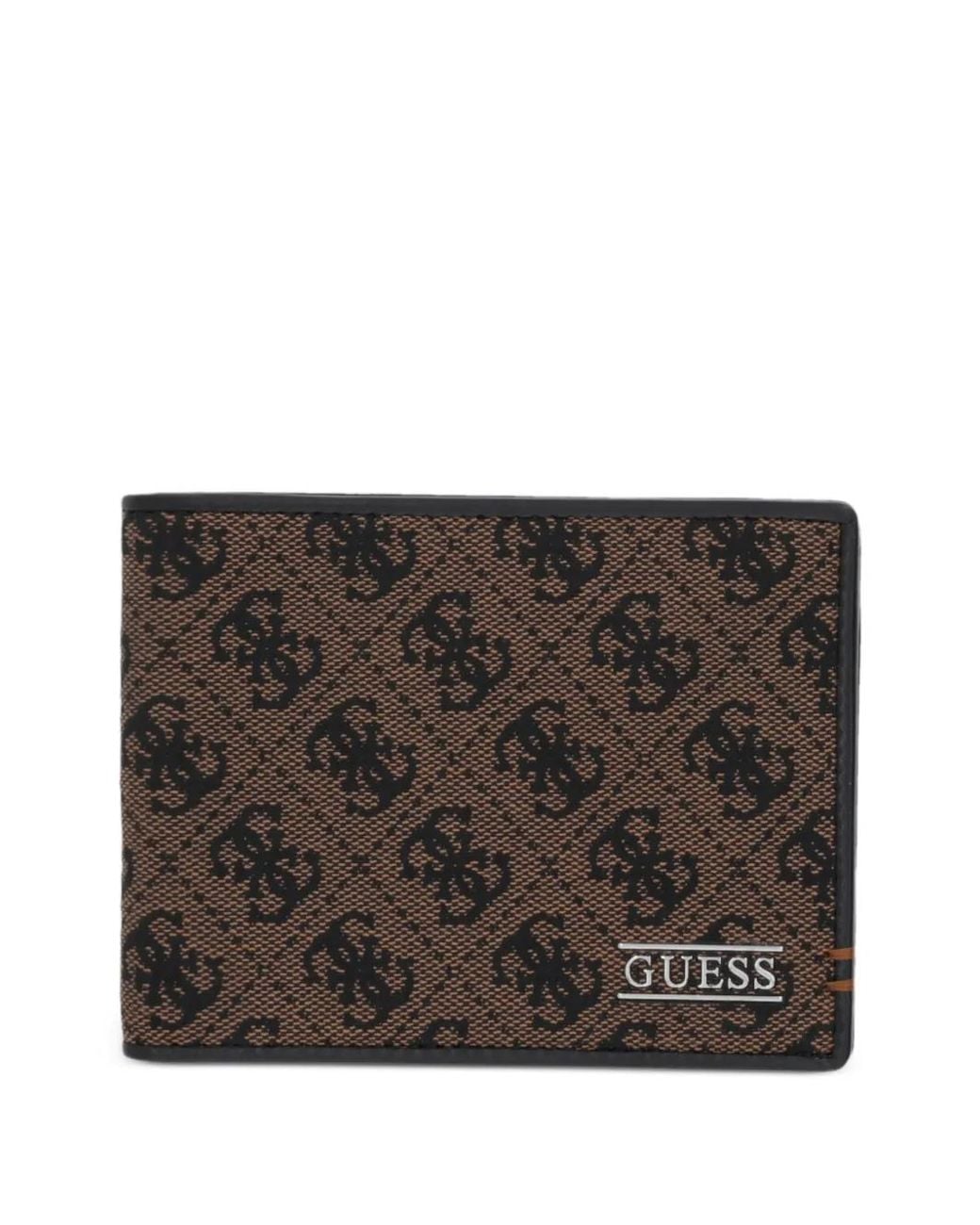 Guess Brown Boston Logo Wallet for men