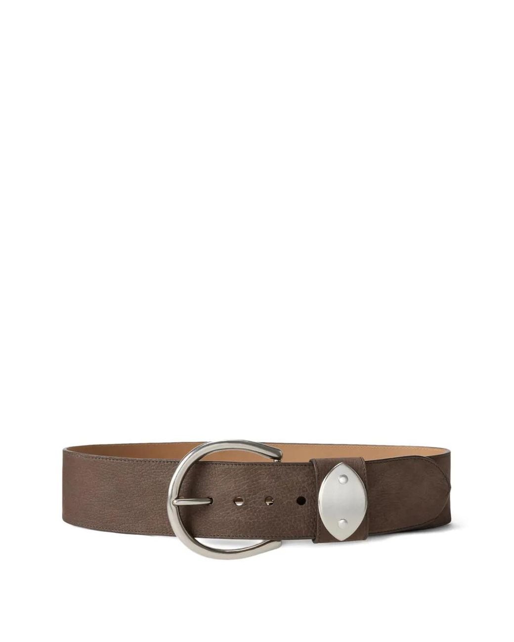 Ralph Lauren Brown Studded Leather Belt