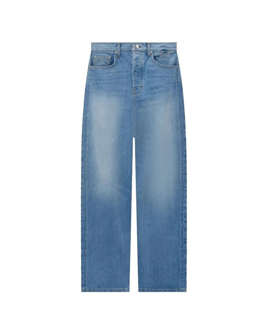 Rhude Blue Wide-Leg Jeans for men