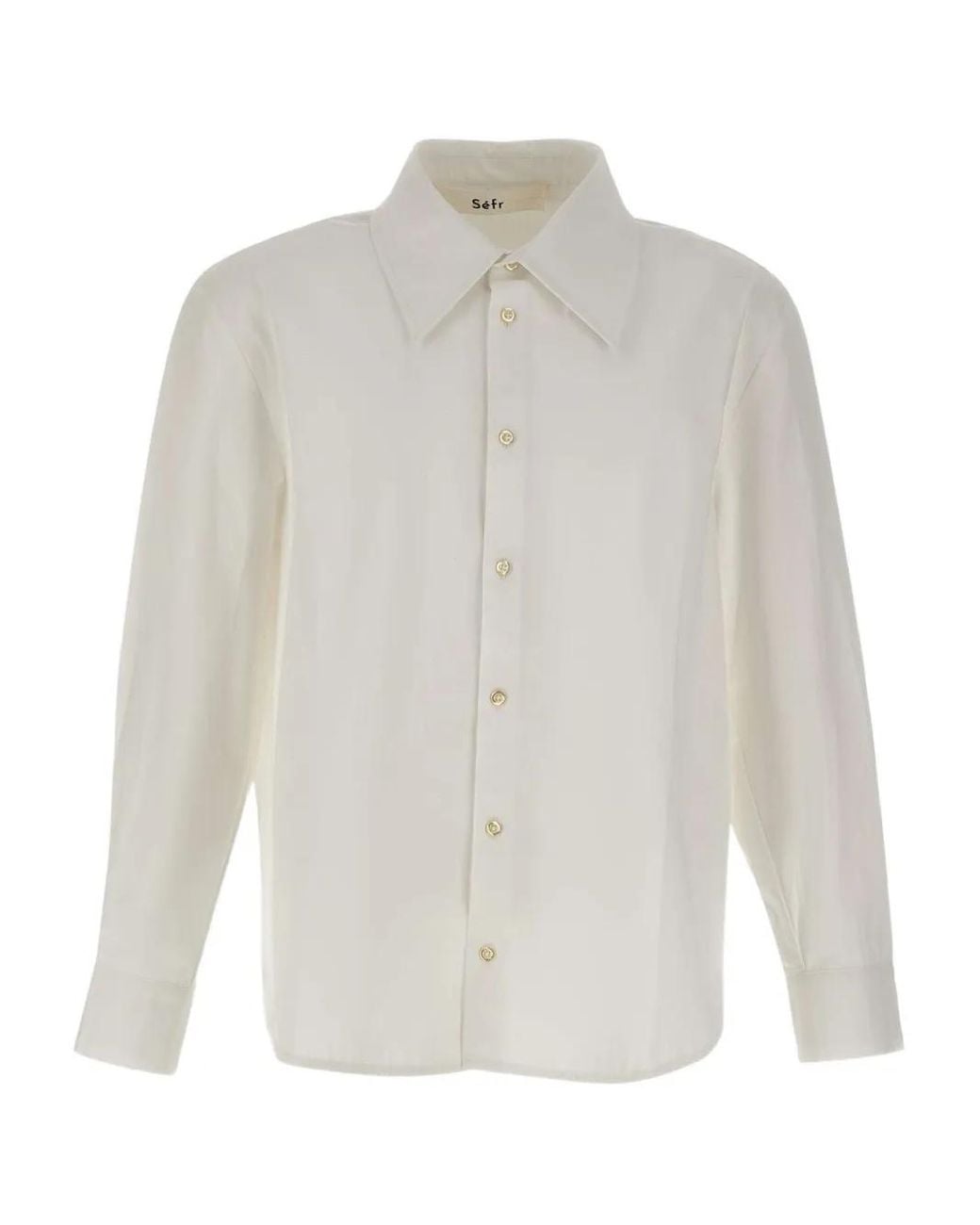 Séfr White Trino Buttoned Shirt for men