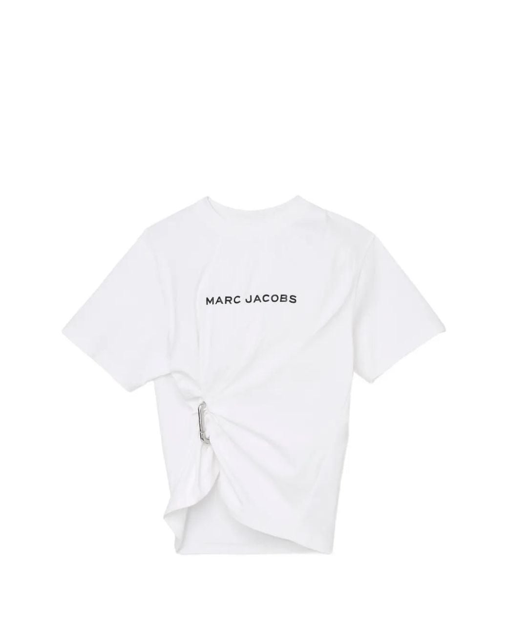 Marc Jacobs White Pop J Marc Logo Drape Boxy Tee