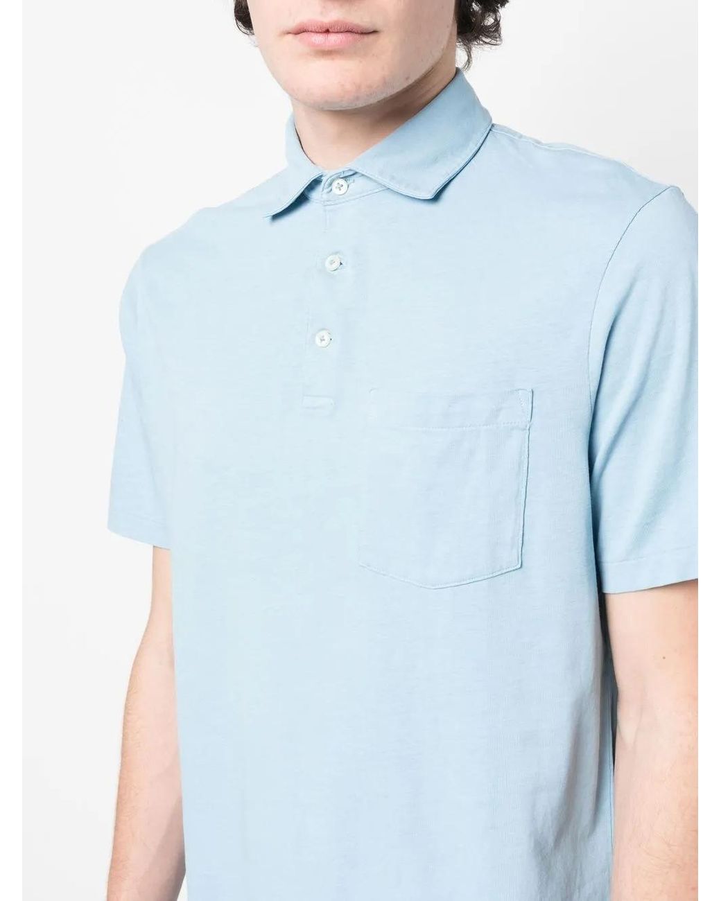 Polo Ralph Lauren Blue Patch-Pocket Polo Shirt for men