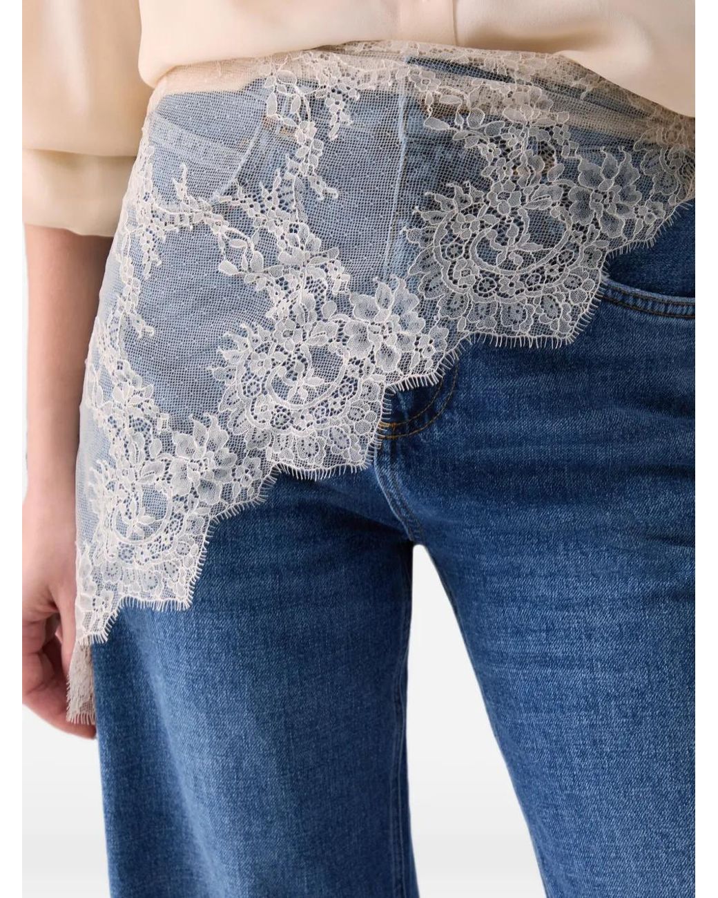 Liu Jo Blue Flare Jeans With Bandana
