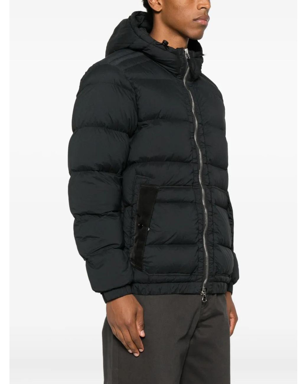 Stone Island Blue Down Jacket for men