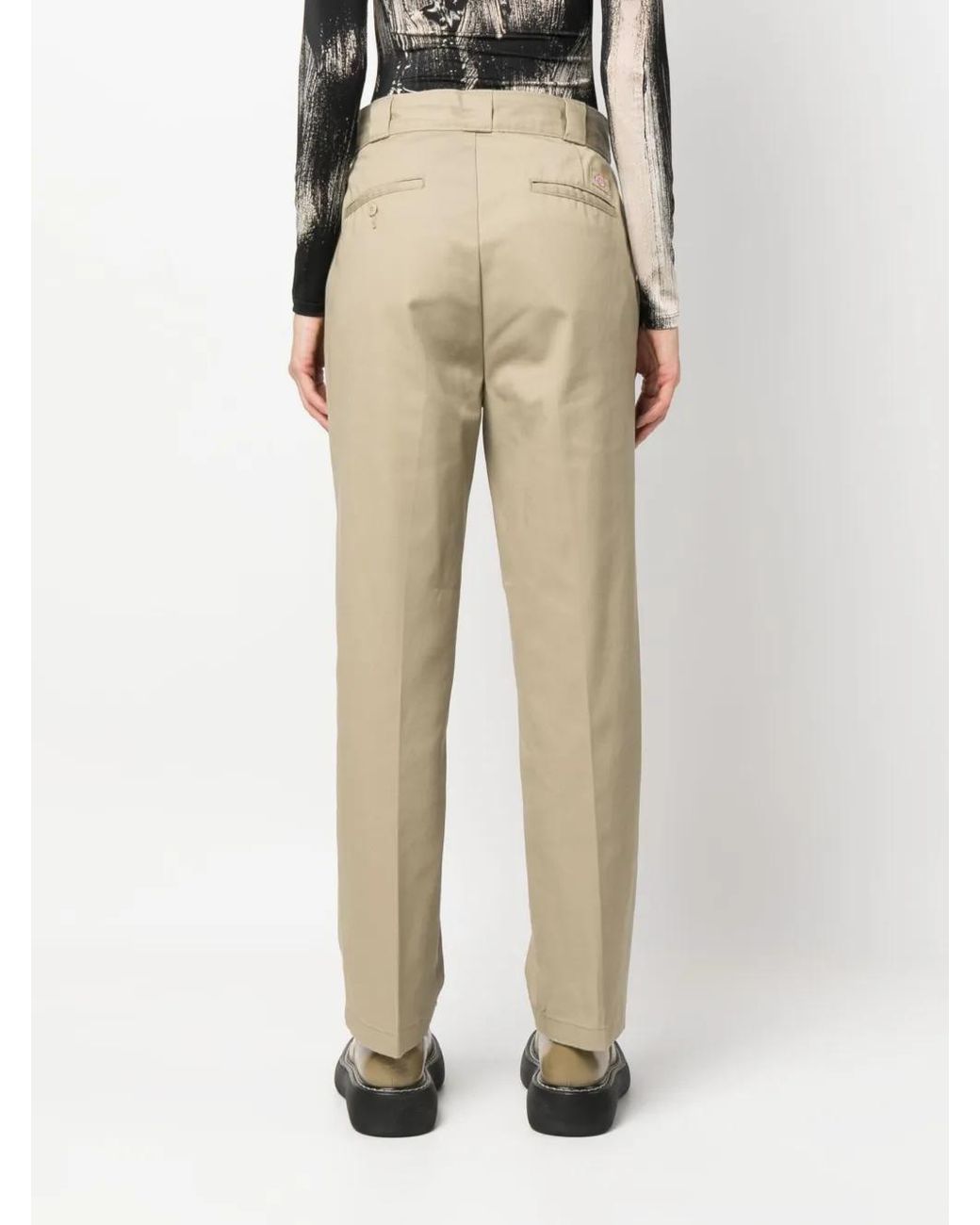 Dickies Natural Elizaville Straight-Leg Twill Trousers