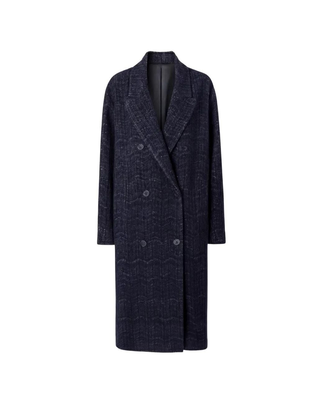 Missoni Blue Manteau Croisé En Cachemire Et Viscose