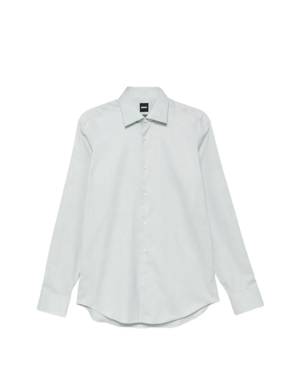 Boss White Button-Up Long-Sleeve Shirt for men