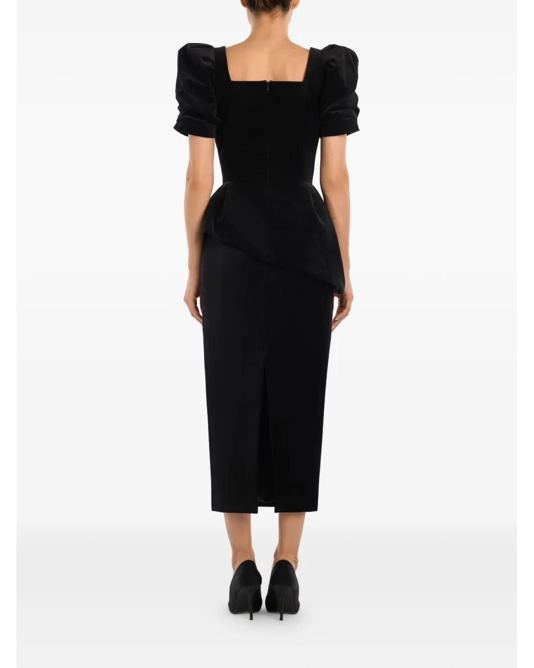Top Con Cuello Cuadrado POST MERIDIEM de color Black