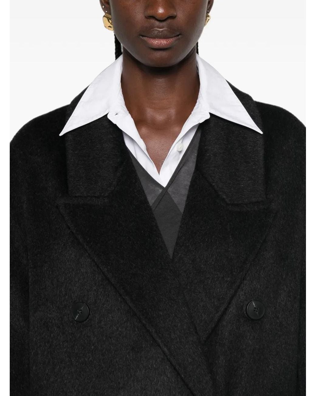 The Dynamis Studio Black Double-Breasted Coat