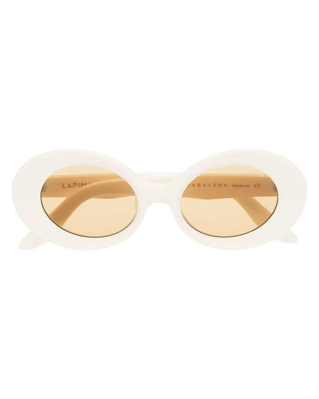 Lapima Natural Oval-Frame Sunglasses