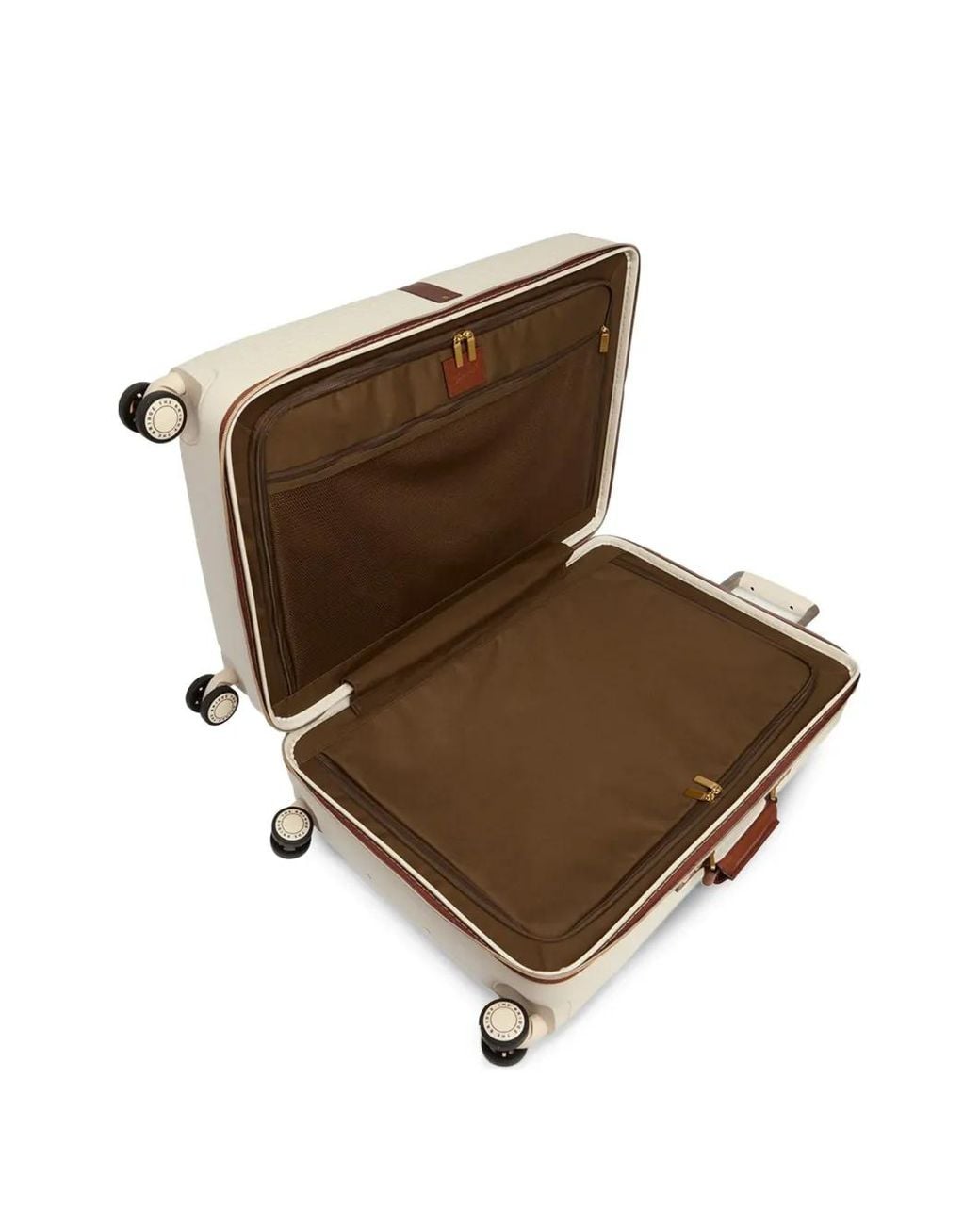 The Bridge Natural Leather-Trimmed Trunk Suitcase