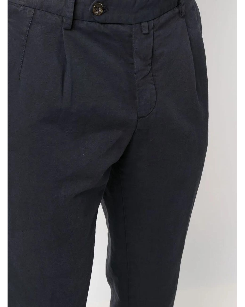 Briglia 1949 Blue Straight Leg Cotton Chinos for men