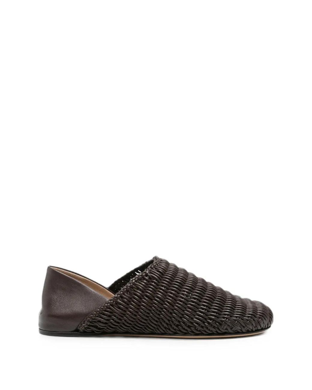 J.W. Anderson Black Woven-Leather Mules for men