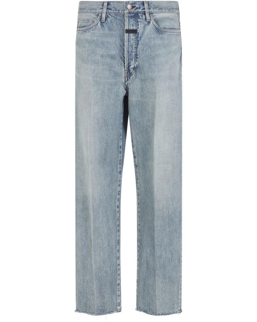 Fear Of God Blue Five-Pocket Relaxed Jeans for men
