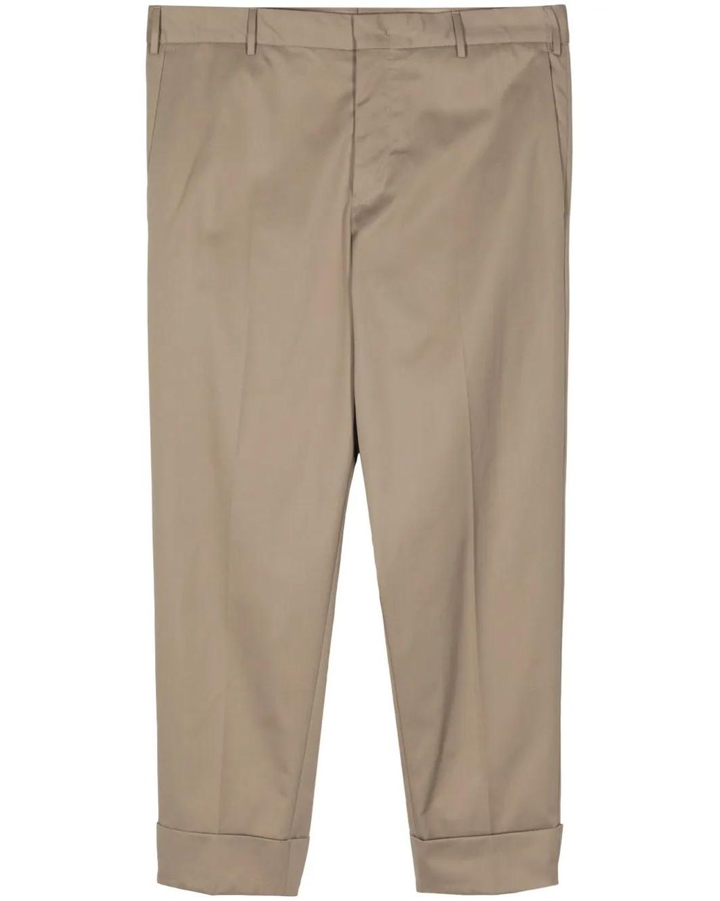 PT Torino Natural Edge Cotton Chino Trousers for men