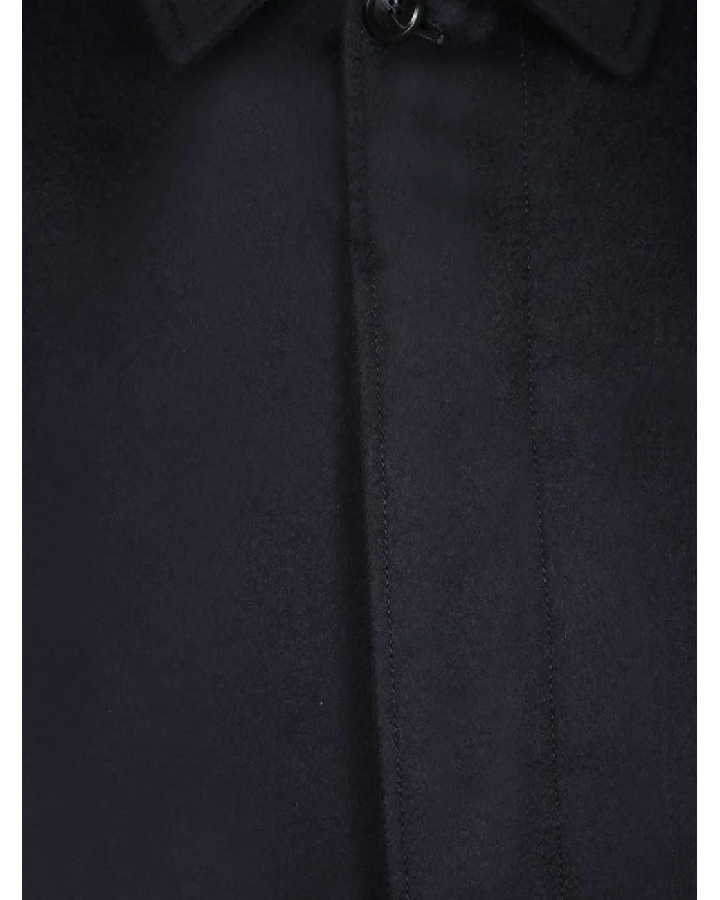 Herno Blue Long-Sleeves Coat for men