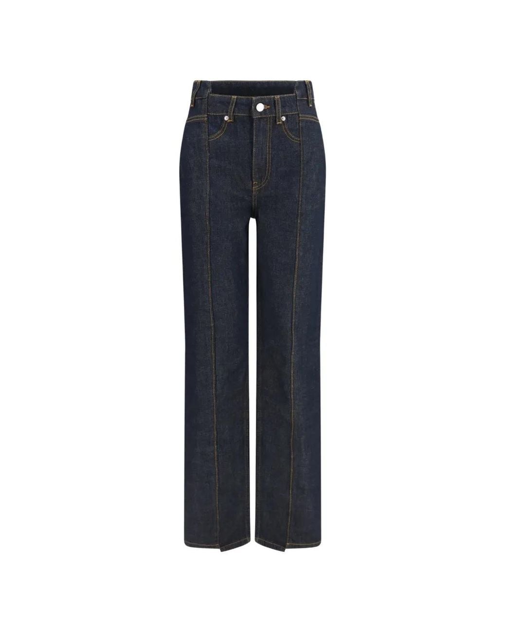 Ganni Blue Fold Jeans