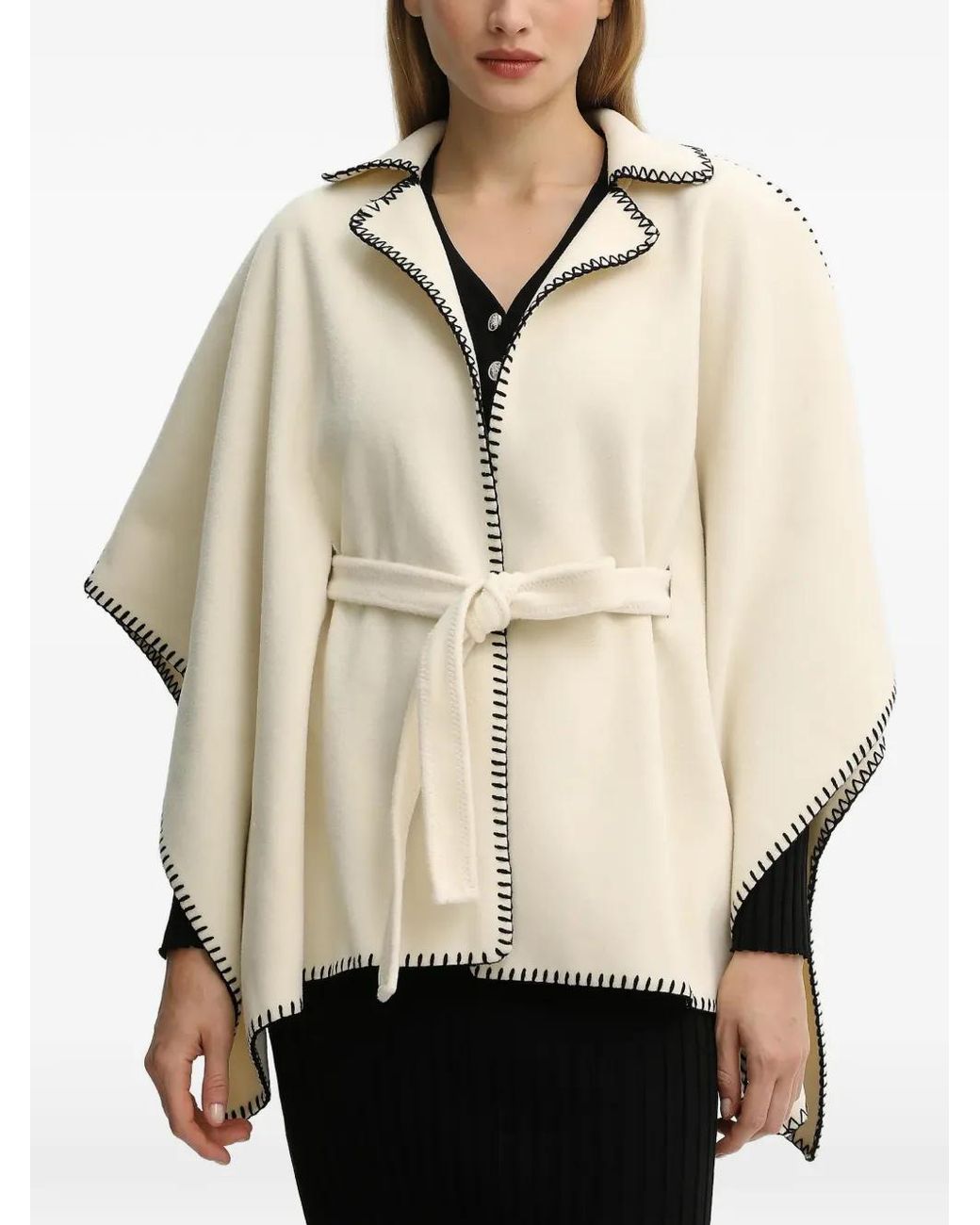 Morgan Natural Belted Cape