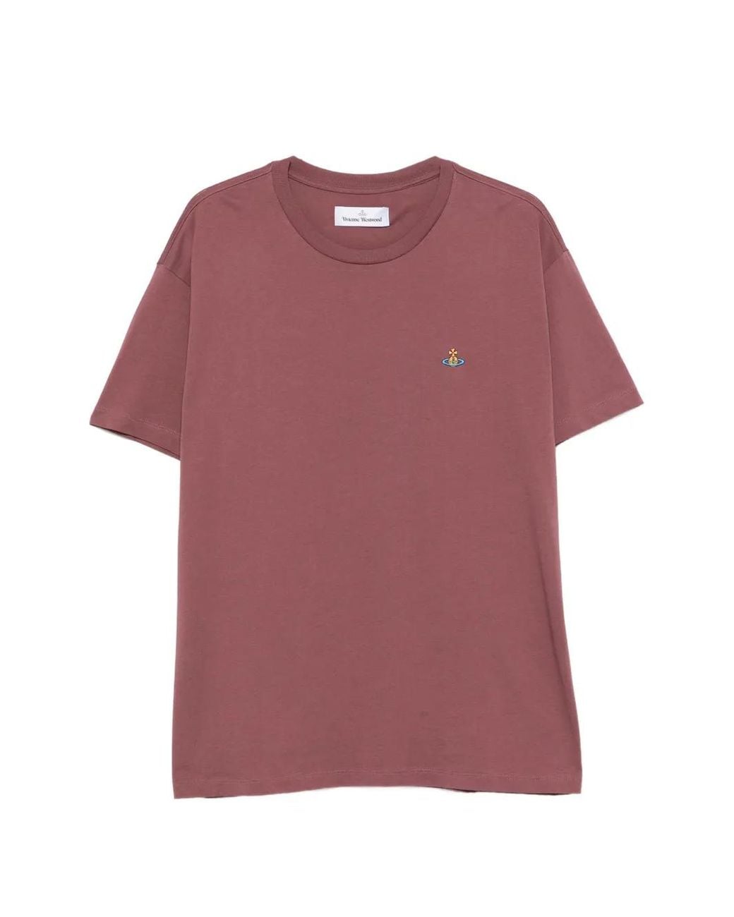 Vivienne Westwood Pink Orb-Embroidered T-Shirt for men