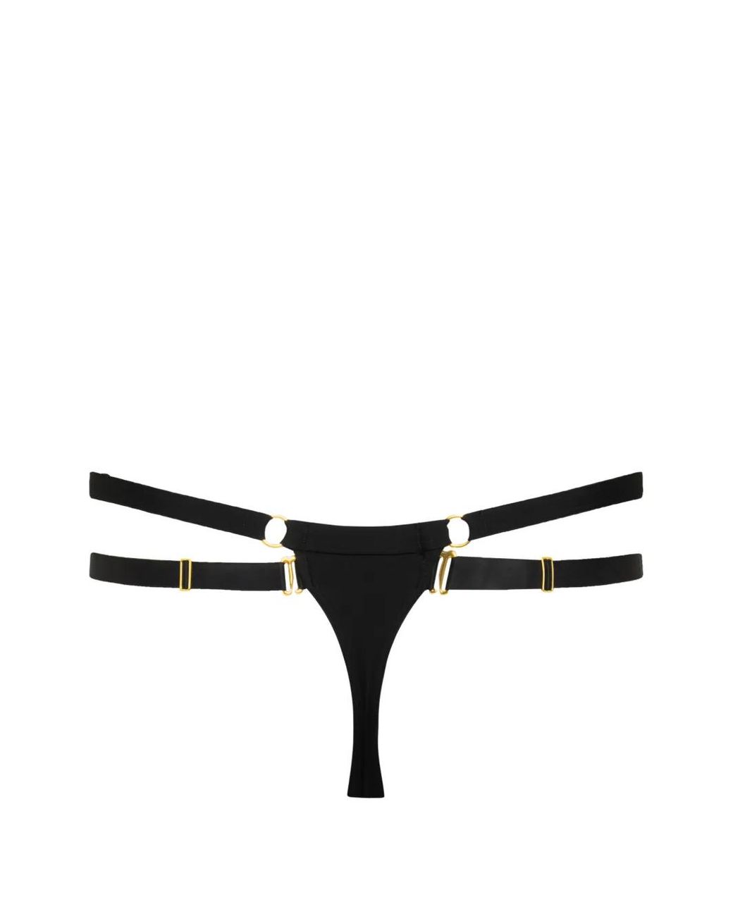 Maison Close Black Fatale String Bikini Bottoms